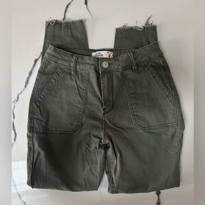 Royalty for Me Olive Green Mid Rise Skinny Pants